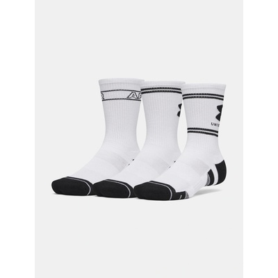Under Armour Perf Tech Nov 3pk Crw White White Ultimate Black