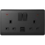 ELMARK London ДВ. КОНТАКТ С 2Р СВ. КЛЮЧ + usb АНТРАЦИТ (190882/a)