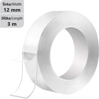 M&G Obojstranná gélová lepiaca páska 12 mm x 3 m AJD957U priehľadná