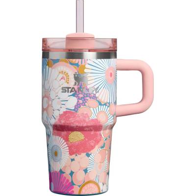 Stanley termohrnček s uchom a slamkou Quencher Flowstate Sorbet Wildflower 590 ml