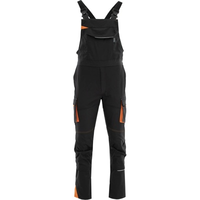 Sara Workwear Strečové kalhoty s laclem Neoflex grafitové oranžové