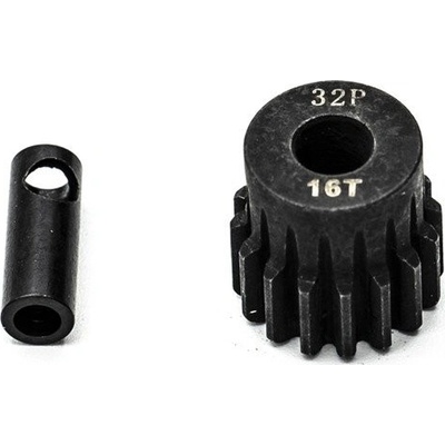 KONECT Ocelový motorový pastorek 16 zubů modul 32DP s 5 mm vrtáním a 3,17 mm adaptérem