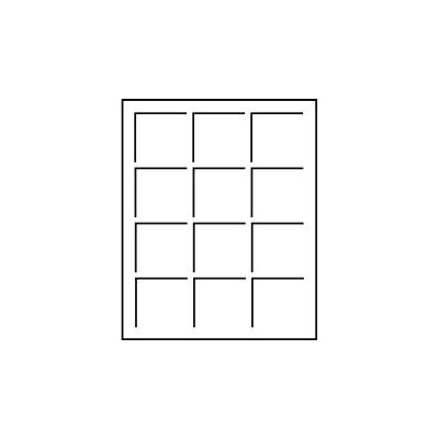 LEUCHTTURM Plata na mince S modré Velikost 1 pole 50 x 50 mm