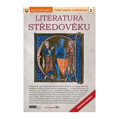 Rozkládající se tabulka - Literatura Středověku (A5)