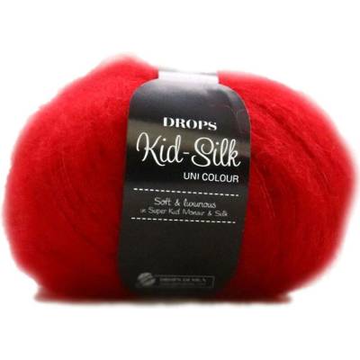 Drops Kid-Silk 14 červená