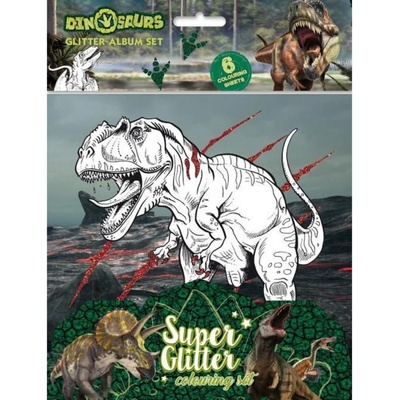 Třpytivé omalovánky Dinosauři