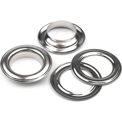 Průchodky s podložkou vnitřní Ø22 mm / vnější Ø34 mm Varianta: 2 nikl, Balení: 10 pár