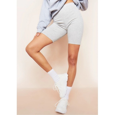 Missy Empire Къси панталони Missy Empire Ribbed Knit Cycle Shorts - Grey