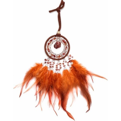 Nefertitis Lapač snů s achátem a karneolem NF45686 cca 46 cm – Zbozi.Blesk.cz