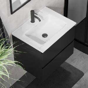 Bath Deluxe Шкаф за баня с мивка KENWOOD 61x52x47 см, черно/бял (SETBT0097B)