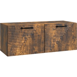 vidaXL Стенно монтиран ТВ шкаф Опушен дъб 78, 5 x 31 x 30 см (898720)