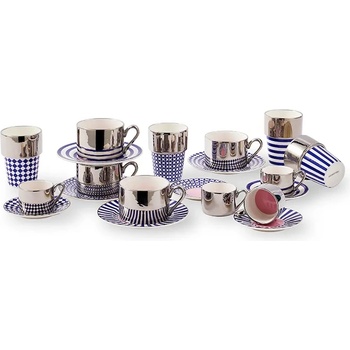 Pols Potten Комплект чаши и чинийки за 4 души Pols Potten Aunty 200 ml (230.400.629)