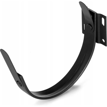 Evromat Hak čelový pre odkvapový žľab 250 mm pozink lak RAL 9005 čierny