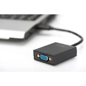  Адаптер DIGITUS, USB 3.0 към VGA, Full HD - DA-70840 (DA-70840_VZ)