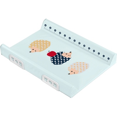 Sensillo Подложка за повиване със система за безопасност Sensillo - Hedgehogs, 70 cm, Mint (SILLO-12390)