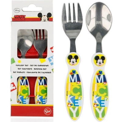 Stor Dětský příbor Mickey Mouse Watercolors ergonomický 2 ks