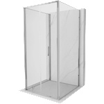 Mexen Exo-F 3S душ кабина 3-стенна сгъваема 80 x 80 см, прозрачна, хром (816-080-080-01-00-3S)