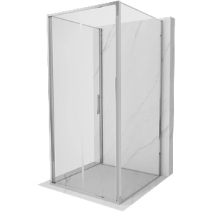 Mexen Exo-F 3S душ кабина 3-стенна сгъваема 80 x 80 см, прозрачна, хром (816-080-080-01-00-3S)