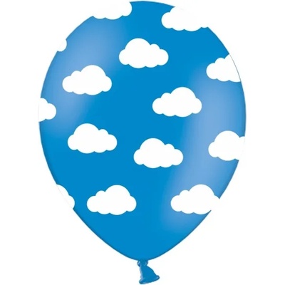 PartyDeco Балон пастелен Облаци синя метличина