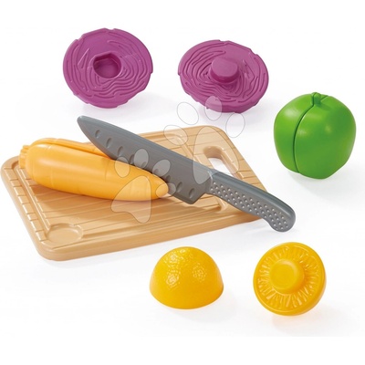 Écoiffier Kuchyňské krájecí prkénko se zeleninou 100% Chef s nožem na krájení 6 dílů od 18 měsíců