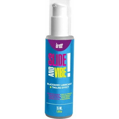Lubrikant na vodnej báze s vibračným efektom Slide And Vibe! 35 ml intt