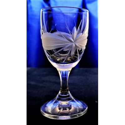 LsG Crystal Skleničky na lihoviny likéry panáky s nožičkou dekor Kanta L 2274 80 x 40 mm 6 x 30 ml