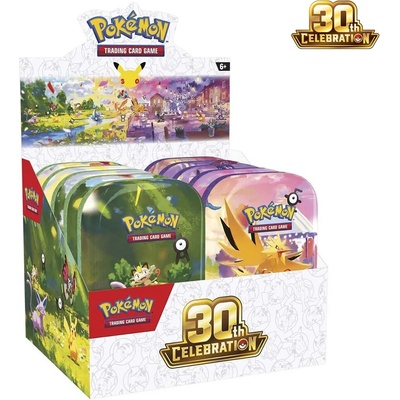 Pokémon TCG 30th Celebration Mini Tin Display – Zboží Mobilmania