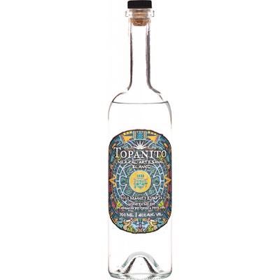 Topanito Mezcal Artesanal 100% Espadín 40% 0,7 l (čistá fľaša)