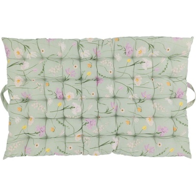 Chic Antique Zelená matrace s květy Aix Quilt Wild Flowers - 60*100 cm - Chic Antique