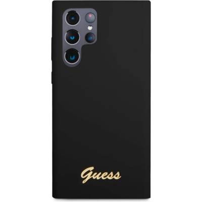 GUESS Гръб Guess Liquid Silicone Metal Logo Case за Samsung Galaxy S23 Ultra - Черен