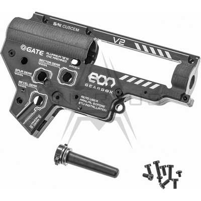 Gate CNC hliníkový mechabox EON V2 Sivá