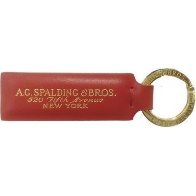 Přívěsek na klíče A.G. SPALDING & BROS Kožená Key ring Line Red, A.G. SPALDING & BROS.