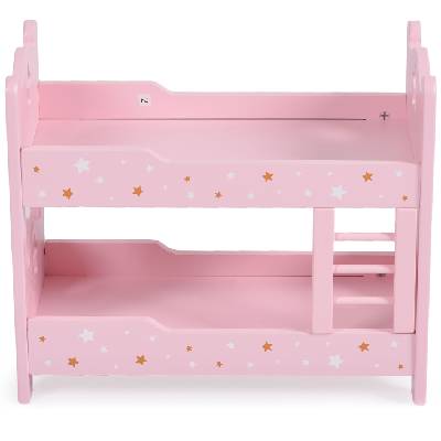 Дървено двуетажно легло за кукла Moni Toys - A003 (109214)