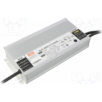 MEAN WELL HLG-480H-C1750AB Napájecí zdroj: spínaný; LED; 480W; 137÷274VDC; 875÷1750mA; IP65
