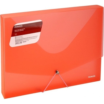 Кутия PP с ластик A4 Axent Опушено Червен (A4)