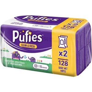 Pufies Clean & Fresh мокри кърпи 2 х 64 броя