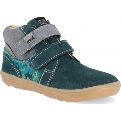 KTR barefoot dětské kotníkové boty modré