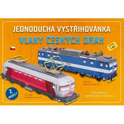 Jednoduchá vystřihovánka Vlaky Českých drah – Zbozi.Blesk.cz