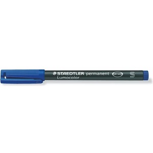 STAEDTLER Алкохолен маркер OHP, 0, 4 mm, STAEDTLER "Lumocolor 313 S", син 313-3 (313-3)