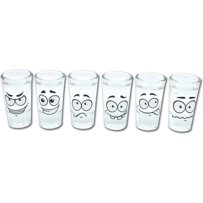 Kinekus Pohár štamprlík sada FUNNY 6 x 25 ml