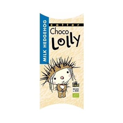 ZOTTER Mliečny ježko čokoládové lízatko BIO 20 g