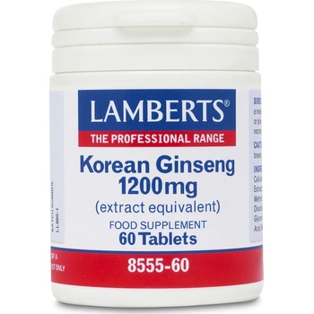 LAMBERTS Хранителна добавка Жен шен 1200 МГ , Lamberts Korean Ginseng (Panax Ginseng) 1200mg 60 Tablets