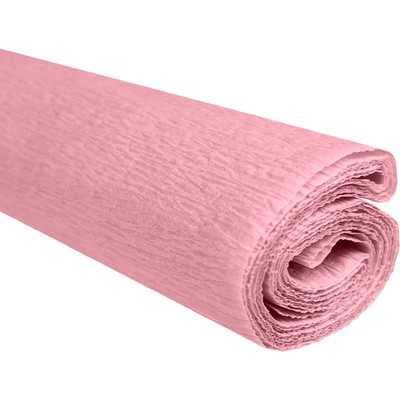 Krepový papier púdrovo ružový 0,5x2m C12 28 g/m2