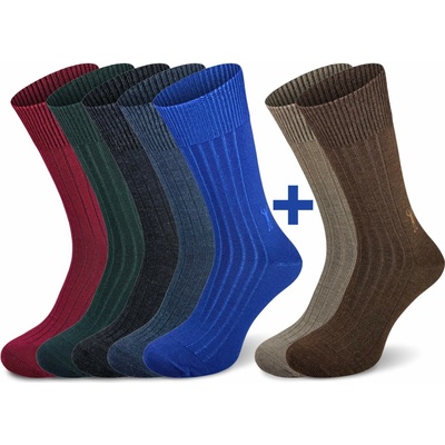 Northman Astrid Merino 5+2 Merino ponožky s vyšším obsahem merino vlny ve veselých barvách