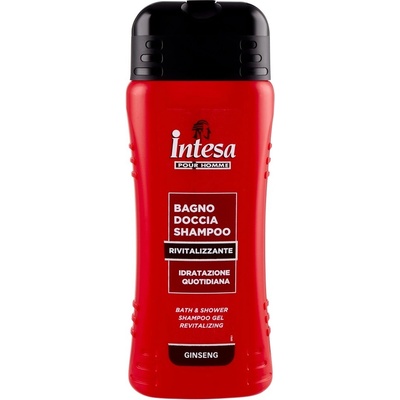 Intesa Intesa Pour Homme pánsky sprchový gél a šampón 2v1 Rivitalizzante Ginseng 500 ml
