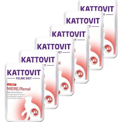 Kattovit Niere Renal obličky hovädzia 6 x 85 g