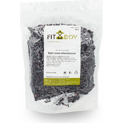 Fitboy Ryža čierna strednezrnná 0,5 kg