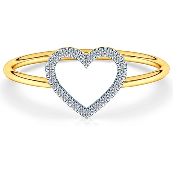 SAVICKI Годежен пръстен savicki: двуцветно злато, диаманти