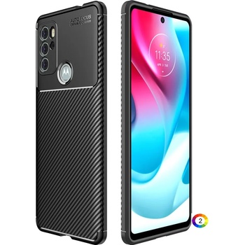 Image 1 of Motorola Moto G60S Удароустойчив Carbon Fiber Калъф и Протектор