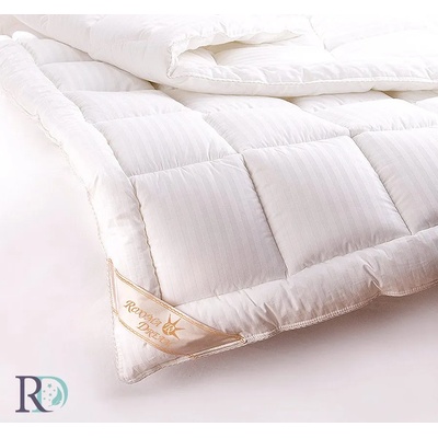 Rоxyma Dream Олекотена завивка сатенирано райе бяло 150/220 см памучен сатен
